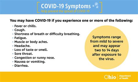 COVID-19 Symptoms Infographic