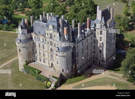 France, Maine et Loire, Brissac Quince, Chateau de Brissac Stock Photo ...