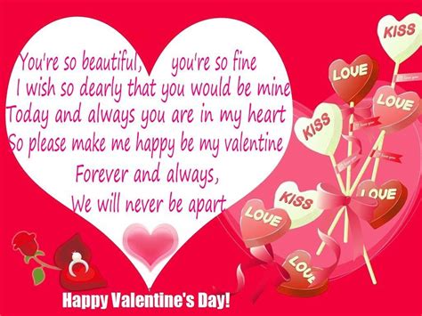 Romantic Valentines Day Quotes for Her | Valentine's day card messages, Happy valentines day ...