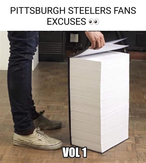 PITTSBURGH STEELERS FANS EXCUSES I - iFunny