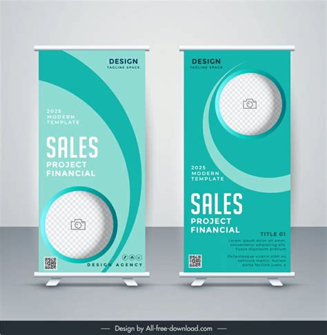 Healthy care roll up banner template elegant modern Vectors graphic art designs in editable .ai ...