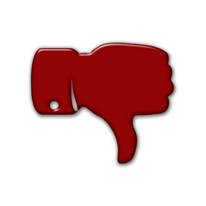 Red Thumbs Down - ClipArt Best