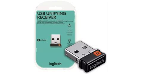 Logitech USB Unifying Receiver 2.4 GHz Wireless Compatible w/ Logitech ...