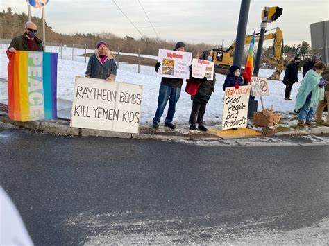 Peace Group Protests At Andover Raytheon Site | Andover, MA Patch