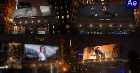 Billboard In Night City for After Effects, Video Templates - Envato Elements