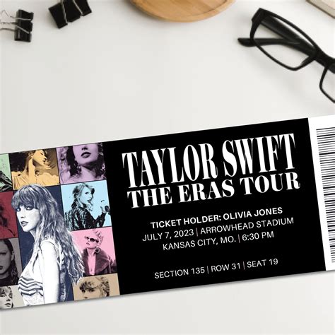 Taylor Swift The Eras Tour Customizable Ticket Template Swiftie | SexiezPicz Web Porn