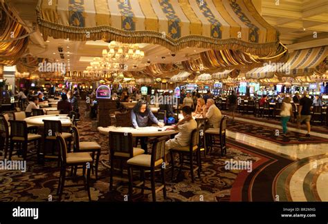 The casino interior at the Bellagio Hotel, Las Vegas Nevada USA Stock ...