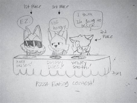 Pizza Eating Contest! by JayKay64 on DeviantArt