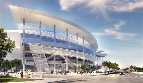 Southeast entrance to the arena. Golden State Warriors Arena, Golden ...