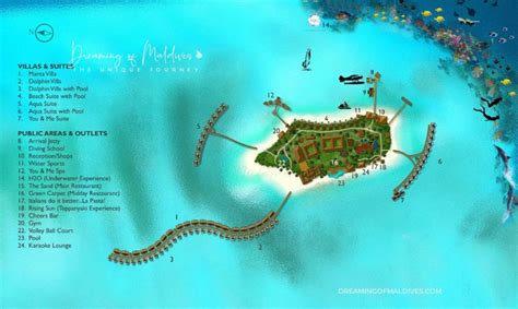 You and Me Maldives Resort Map | Discover the Island