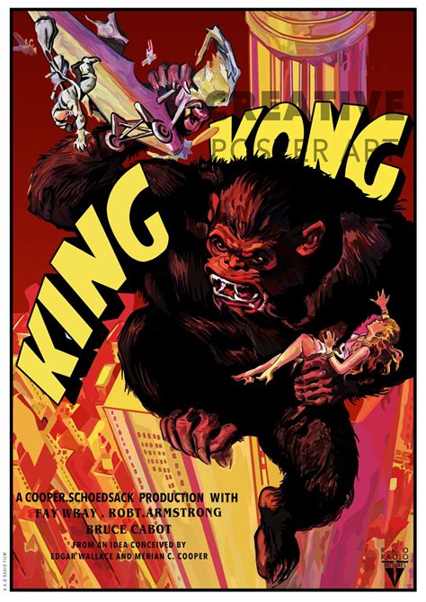 King Kong Movie Poster,king Kong Wall Art, King Kong Film Print,home ...