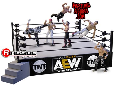 AEW Authentic Scale Ring Playset (w/ Aubrey Edwards) Ringside Exclusive For AEW Toy Wrestling ...