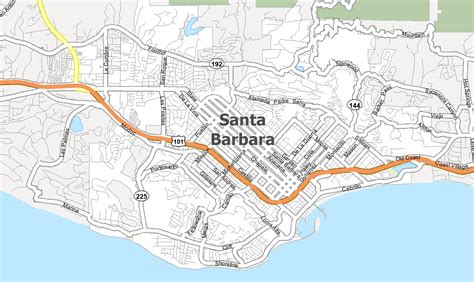 Santa Barbara California Map - GIS Geography