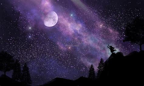 Aesthetic background of star and moon illustration image_picture free download 400283811_lovepik.com