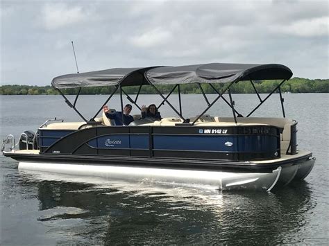 '19 Barletta L25QC w/ double bimini and camper top (05/19) | Pontoon boat, Boat, Boat stuff