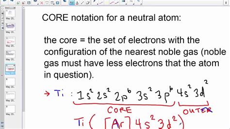 Xenon Orbital Notation