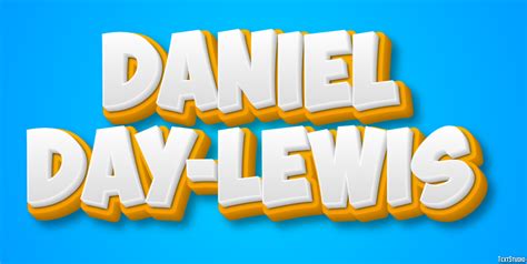 Daniel Day-Lewis Text Effect and Logo Design Celebrity