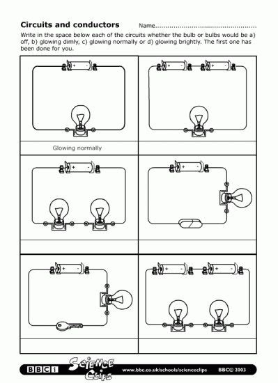 Electric Circuits Grade 10 Worksheets