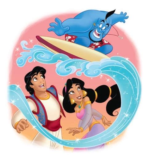 Jasmine, Aladdin & Genie | Aladdin characters, Disney jasmine, Disney love