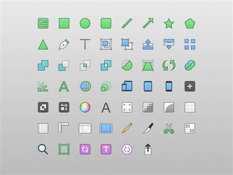 Toolbar Icons by Christopher Downer on Dribbble