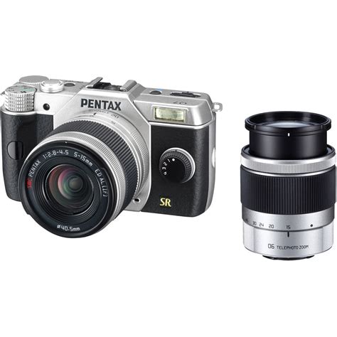 Pentax Q7 Compact Mirrorless Camera with 5-15mm and 15-45mm