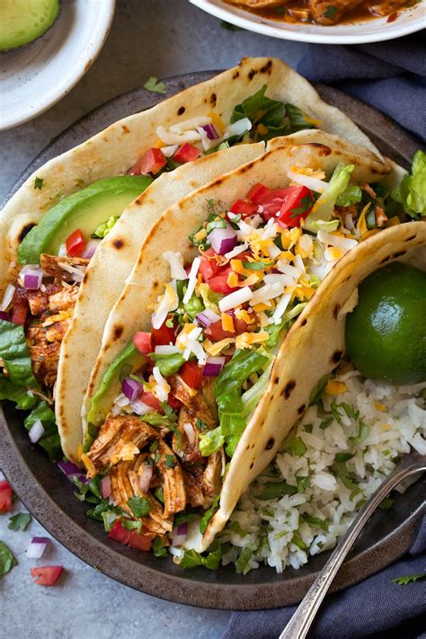 Instant Pot or Slow Cooker Salsa Chicken Tacos - Cooking Classy