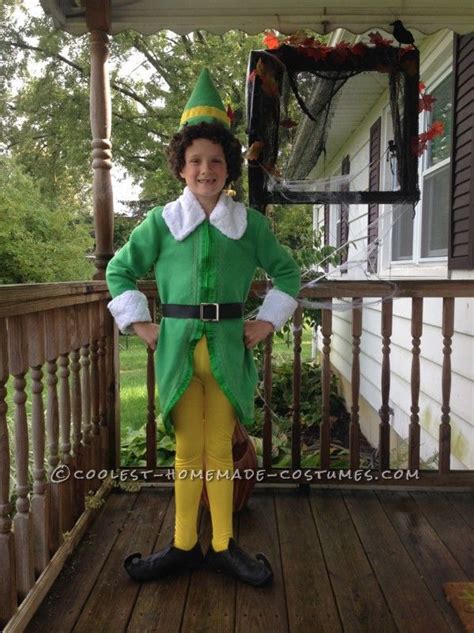 Coolest Homemade Buddy the Elf Costume | Christmas elf costume, Diy elf costume, Elf costume