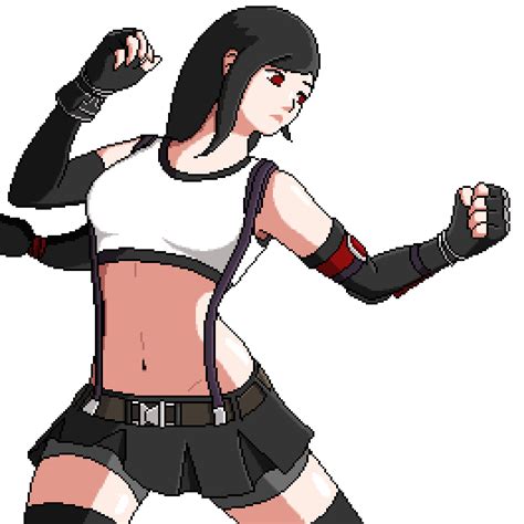 Tifa - FF7 remake pixel art by NeophyteByte on Newgrounds