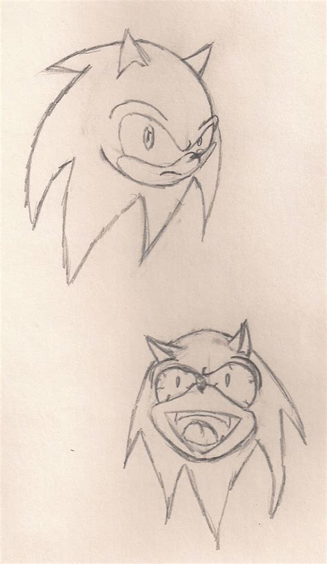 sonic face sketches by dark5hade on DeviantArt