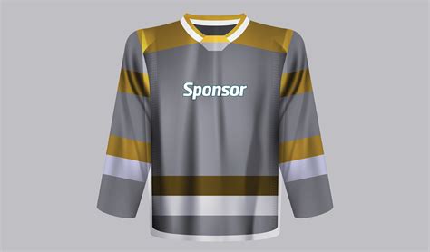 ice hockey jersey uniform vector, Hockey jersey design 40964897 Vector ...