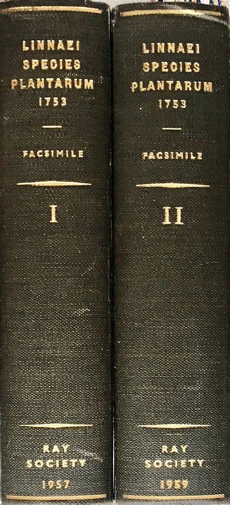 Species plantarum (facsimile edition) by Linnaeus, Carl (edited by W.T. Stearn) - 1957, 1959