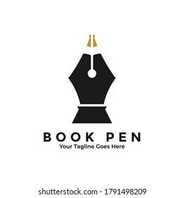 Book Pen Logo Vector Combination Education Stock Vector (Royalty Free) 1791498209 | Shutterstock