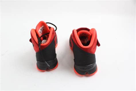 Nike Zoom LeBron James Soldier 8 GS Shoes, Red and Black, Boys Size 7Y ...