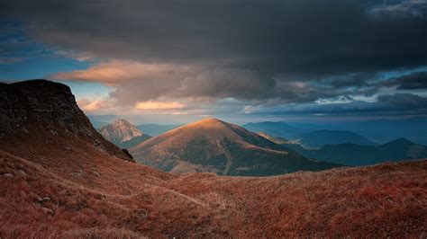 Download Wallpaper Mountains, Landscape, Hills, Beautiful Scenery - Carpathian Mountains 4k On ...