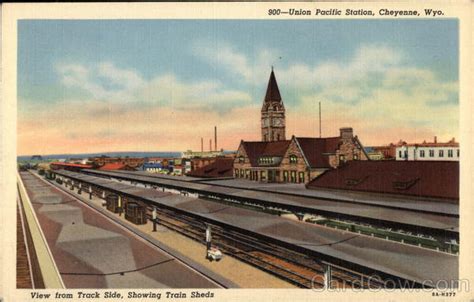 Union Pacific Station Cheyenne, WY Postcard