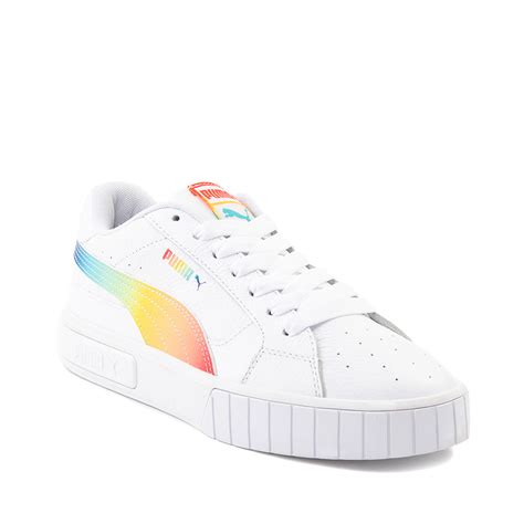 Womens Puma Cali Star Athletic Shoe - White / Rainbow | Journeys