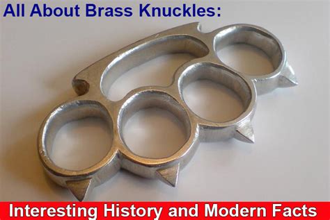 All About Brass Knuckles: Interesting History and Modern Facts - Kaswords.com