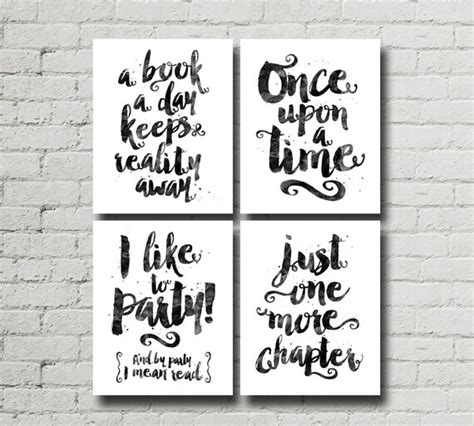 Printable Reading Quotes Sayings Book Quotes Library Wall - Etsy