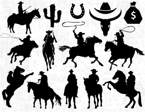 Western Cowboy Silhouette