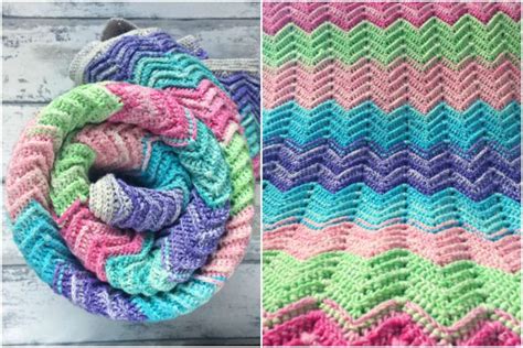 Chevron Crochet Blanket Free Crochet Patterns - Your Crochet