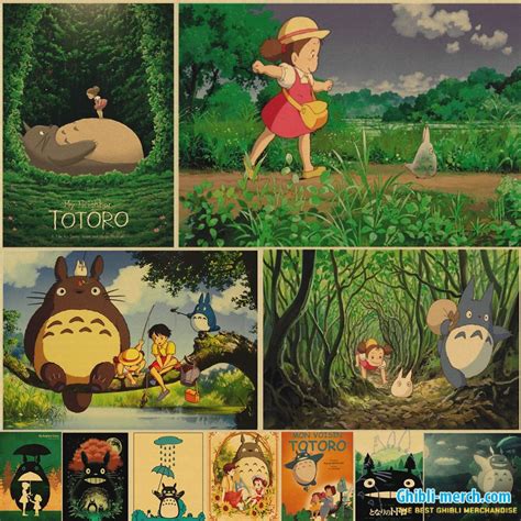 All Characters Mei My Neighbor Totoro Poster (14 Styles) | Studio Ghibli Merch