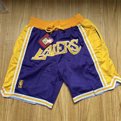 LA Lakers NBA Shorts Just Don Kindly review the... - Depop