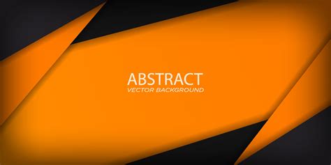 Dark abstract triangle background with orange line gradient shapes. Black with mesh decoration ...