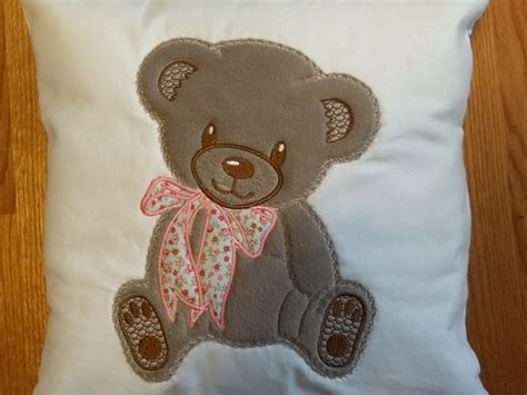 Bear applique free embroidery design - Applique - Machine embroidery community