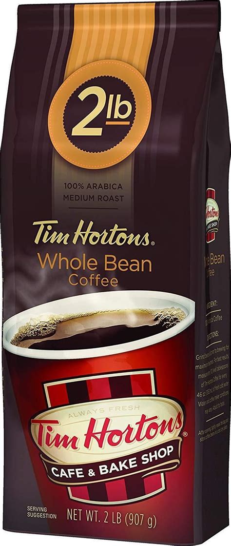 [$12.83 ] 2lb Tim Hortons Original Blend Whole Bean Coffee (Medium Roast) $12.19 or Less w/ S&S ...