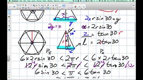 Pi Proof of Pi - YouTube