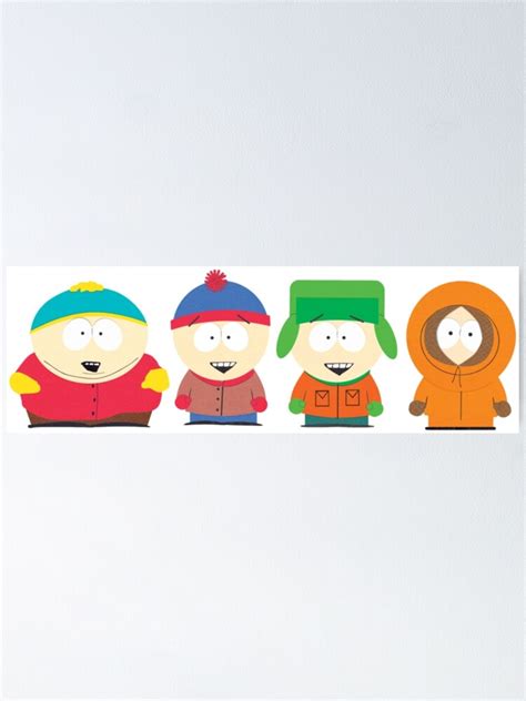 "South Park characters smile" Poster for Sale by Gnesis98 | Redbubble