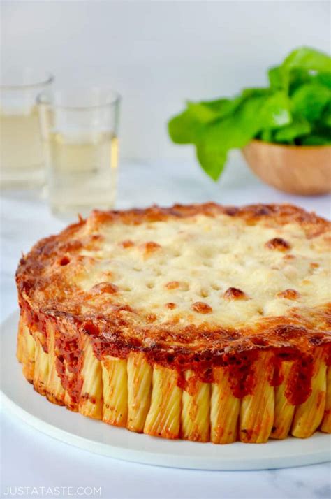 Easy Cheesy Rigatoni Pie - Just a Taste