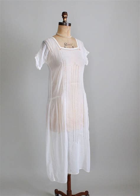 Vintage 1920s Summer Cotton Lawn Dress | Raleigh Vintage