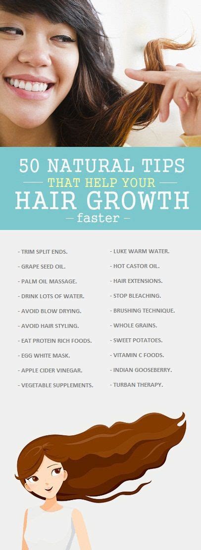 50 Best Natural Tips For How To Make Hair Grow Faster | Make hair grow faster, Make hair grow ...